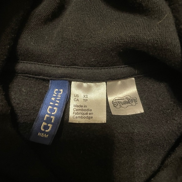Comfy SpongeBob H&M men’s hoodie, size XS, - Picture 5 of 5